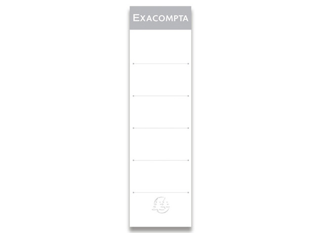 Etiketten - Exacompta - voor ordners van 7 cm - niet-zelklevend - set van 10