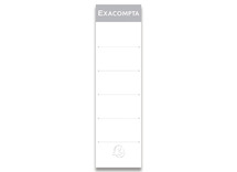 Rugetiketten voor classeurs - Exacompta - ordner - voor mappen van 7 cm - niet-zelklevend - set van 10