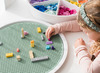 Open-ended - oprolbare bouwplaat - Inspire My Play - PlayTRAY - Building Block Mat - smoke green - accessoire - per stuk