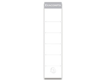 Rugetiketten voor classeurs - Exacompta - ordner - voor mappen van 5 cm - zelfklevend - set van 10