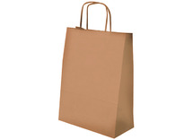 Zakken - kraftpapier - 110 g - A4 - met handvat - bruin - set van 20