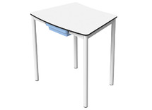 Tafels - kringtafels - DeKring - tafel - gebogen - 78 x 55 cm - 1-persoons - per stuk