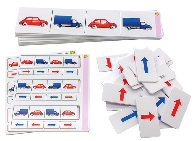 Spel - codeerspel - coderen met pijlen en auto's - per spel