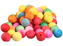 Decoratie - wattenbollen - gekleurd - 1,8 cm - set van 500 assorti