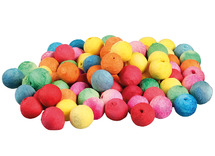 Decoratie - wattenbollen - gekleurd - 1,8 cm - assortiment van 500