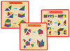 Denkspel - blokken - driehoekig - kleur en vorm - magnetisch - per spel