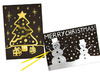 Knutselpapier - krasvellen - goud en zilver - 15 x 21 cm - set van 8 assorti