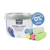 Boetseren - modelleerpasta - Creall Mini Ultra Soft - pastelkleuren - emmer van 1,1 kg