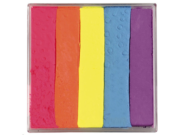 Schmink - AQ - regenboog - donkere kleuren - per stuk