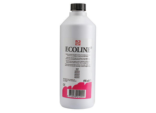 Verf - waterverf - Ecoline - 490 ml - magenta - per stuk
