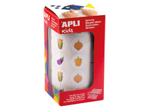 Stickers - Apli Kids - groenten - 20 mm - set van 900 assorti