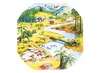 Speelmat - actieve wereld - dinosaurussen, jungle, maan, natuur, sprookjes, het bos - voor speeltafel AF2737 Tuff Tray - 86 x 86 cm - per stuk