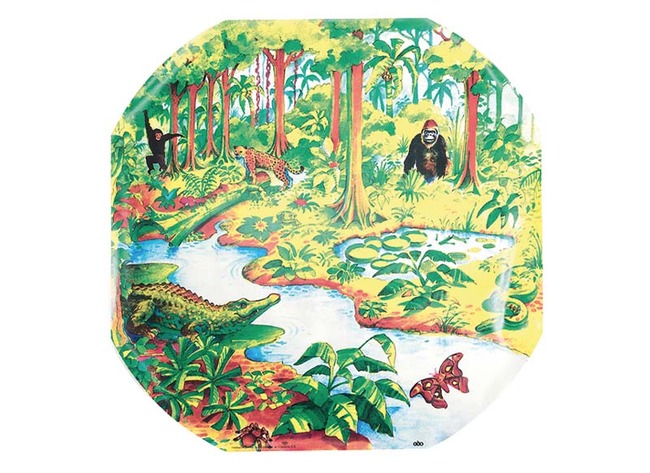 Matten - speelmat - actieve wereld - 86 x 86 cm - jungle - voor speeltafel AF2737 Tuff Tray - per stuk