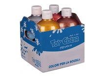 Verf - Toy Color - metallic - 4 x 250 ml - set van 4 assorti