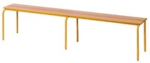 ZITBANK - METAAL - DUNNE POTEN - 160 X 30 CM