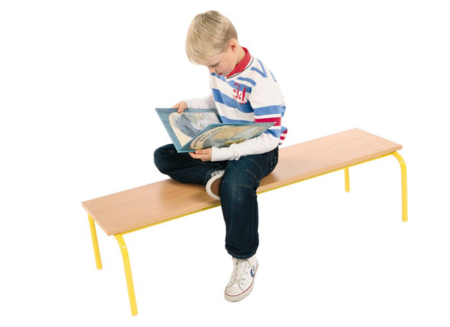 BANC - STRUCT. MéTAL - PIEDS FINS - 160 X 30 CM