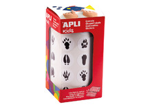 Stickers - Apli Kids - voetafdrukken dieren - 20 mm - set van 900 assorti
