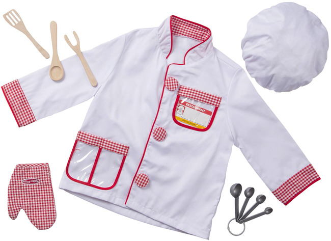 Kleding - verkleedkledij - Melissa & Doug - kok - rollenspel - per stuk