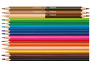 Potloden - kleurpotloden - Maped Color'Peps World - driehoekig - set van 15 assorti