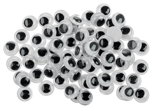 Wiebelogen - rond - 12 x 12 mm - decoratie - set van 100