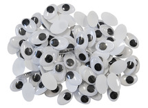 Wiebelogen - ovaal - 15 x 11 mm - decoratie - set van 100