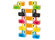 Stapelspel - Goula - stapelbare toucans - hout - blokkenspel - per spel