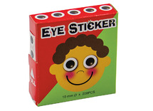 Stickers - ogen - zelfklevend - 10 mm - set van 200
