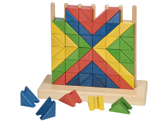 Spel - kleur en vorm - Dusyma GeoMo - kleurenspel - hout - per spel