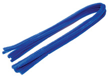 Chenilledraad - 8 mm x 50 cm - donkerblauw - set van 10