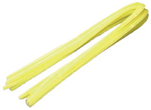 Chenilledraad - 8 mm x 50 cm - geel - set van 10