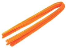 Chenilledraad - 8 mm x 50 cm - oranje - set van 10