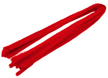 Chenilledraad - 8 mm x 50 cm - rood - set van 10
