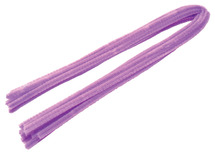 Chenilledraad - 8 mm x 50 cm - paars - set van 10