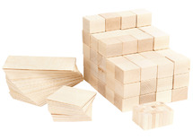Bouwset - Just Blocks - Medium - Hout - Per set