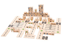 Bouwset - Just Blocks City Medium - hout - per set