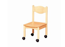 Stoel - Leidster - Zwenkwieltjes - zithoogte 38 cm - per stuk