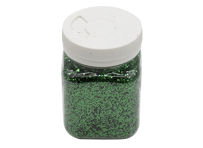 Glitterpoeder - decoratie - groen - strooibus van 115 g