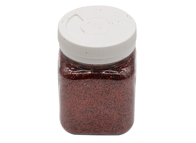 Glitterpoeder - decoratie - rood - strooibus van 115 g