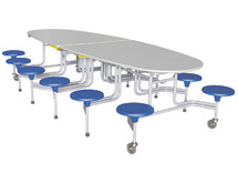Tafel - vouwtafel - SICO - ovaal - 12 personen - 305 x 121 cm - per stuk
