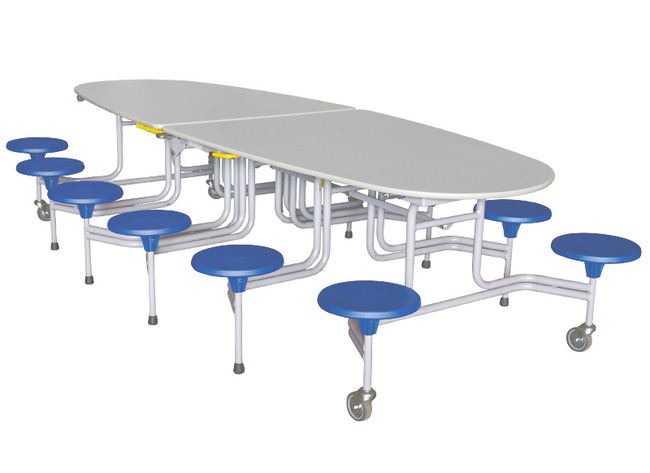 Tafel - vouwtafel - SICO - ovaal - 12 personen - 305 x 121 cm - per stuk