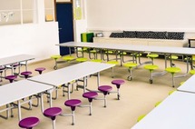 Tafel Sico Rechthoekig, 300 Cm, 16-Zits, Kleuters - 61 cm - blad graphite graphix - per stuk