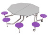 Tafel - vouwtafel - SICO - achthoekig - 8 personen - 136 x 153 cm - per stuk