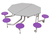 Tafel - vouwtafel - SICO - achthoekig - 8 personen - 136 x 153 cm - per stuk