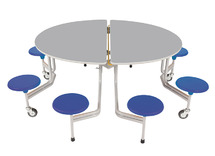 Tafel - vouwtafel - SICO - rond - 8 personen - 136 x 153 cm - per stuk