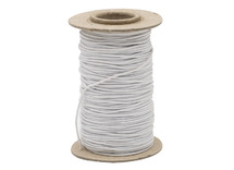 Koord - elastiekdraad - wit - 1,5 mm x 50 m - per rol