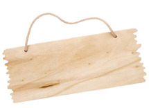 Deurhangers - 20 x 8 cm - hout - set van 3
