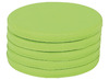 Zitkussen - poef - rond - groen, grijs, blauw, lichtgrijs, limoen, turquoise - set van 5