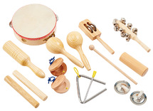 Muziekintrumenten - tickit Percussion Set - percussie - met opbergtas - set van 16