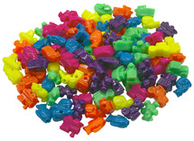Kralen - figuren - 2,5 cm - set van 100 assorti