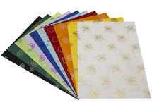 Zijdepapier - glitter - 23 x 33 cm - set van 10 assorti